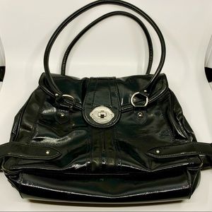 Franco Sarto Vintage Black Leather Purse Shoulder